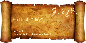 Feil Ádám névjegykártya